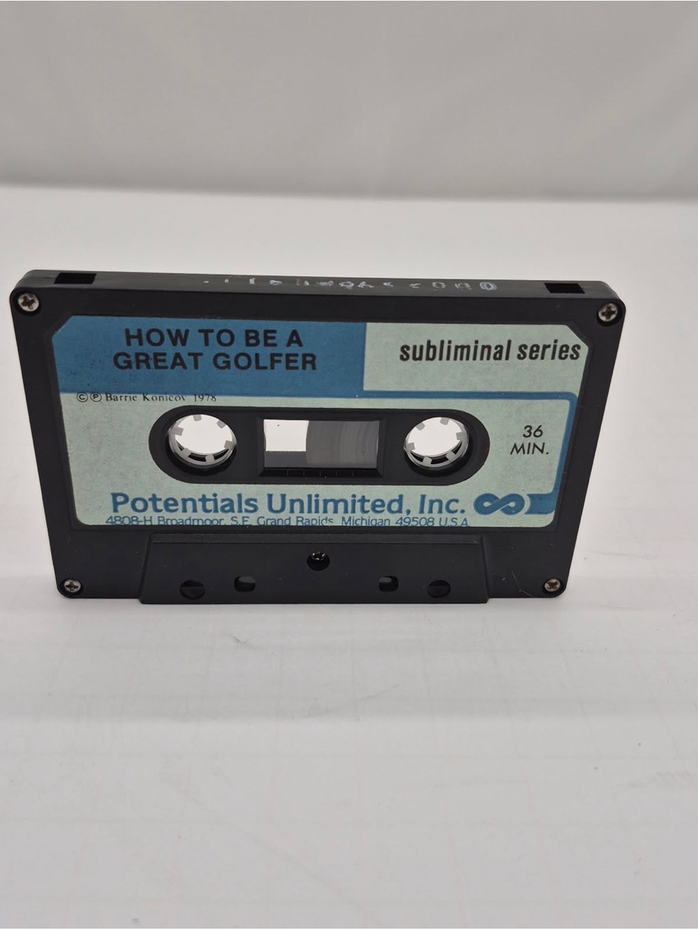 Vintage How To Be A Great Golfer Subliminal Cassette Tape Barrie Konicov 1978